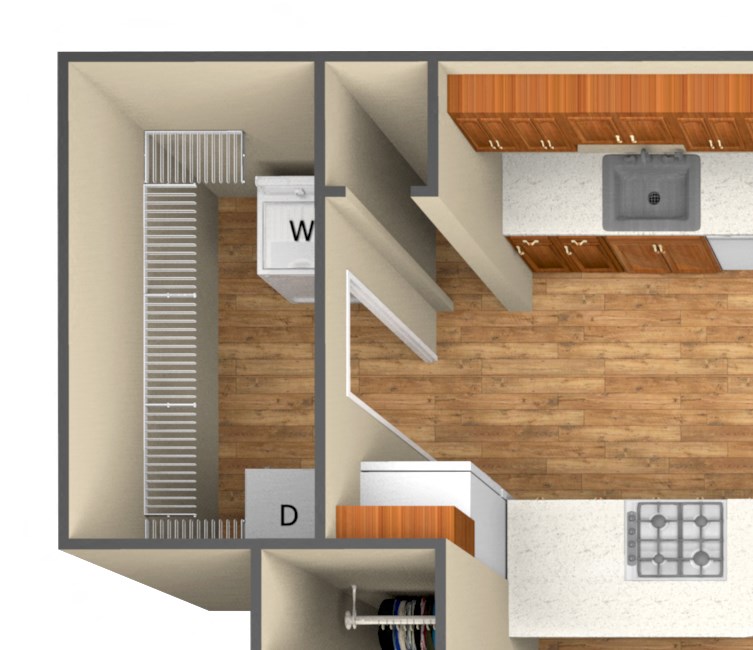 2-Bedroom floor plan